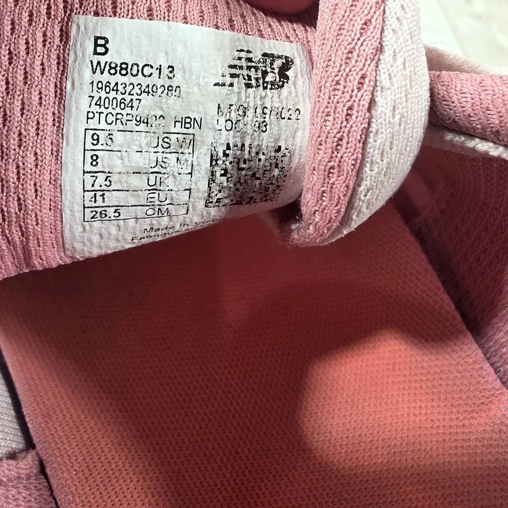 New Balance Fresh Foam X 880v13 Pink Grey Running Shoes W880C13 Womens 9.5 B